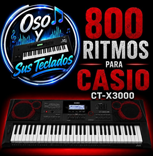 800 ritmos casio x3000 - 800,