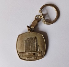 Philips Portugal 1970 New Corporate Headquarters Lisbon Metal Keyring Key Chain