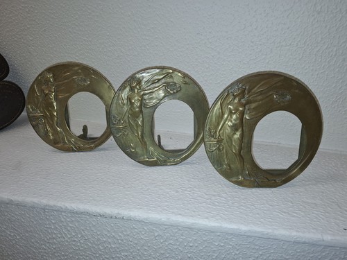 Ancien cadre photo rond - , en