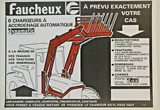 prospectus brochure FAUCHEUX 6 chargeurs tracteur IH RENAULT FORD MF SOMECA