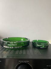 Lot 2 Champagne Perrier Glass Toy Ashtrays Drawing E.Gallé (Ref 50)