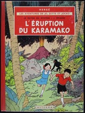 HERGÉ Jo et Zette L'ÉRUPTION DU KARAMAKO  B35 Casterman 1964 Très bel état
