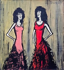 Tableau huile sur toile expressionniste signé Bernard Buffet - Art moderne...