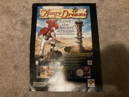 Azure dreams sony - dreams, playstation