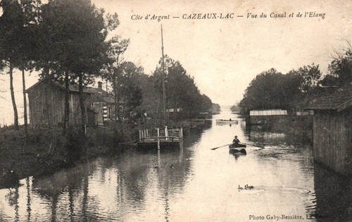 Cpa cazeaux lac - cpa, (gironde)