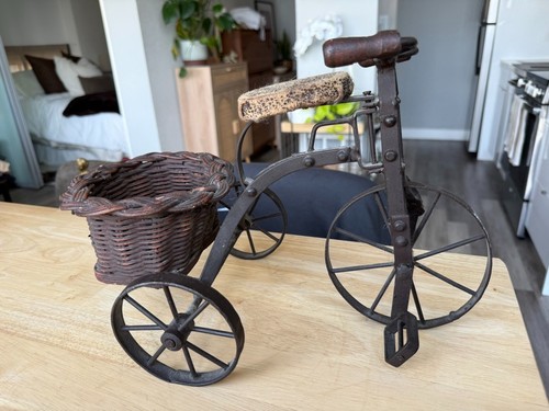 Vintage rustic iron tricycle - rustic,