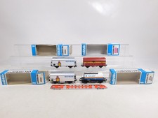 Märklin H0 AC 4x Wagon de Marchandises Sncb 4404+4447 Solvay+4568 Valio S. Box