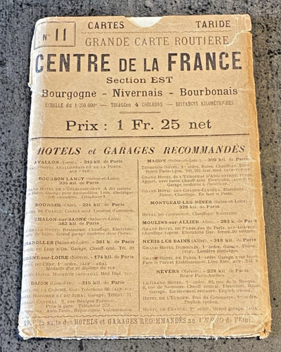 Carte routière taride centre - carte,