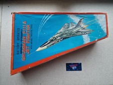 Rare et fonctionnel Nomura Toy Grumman F111A Jet Fighter Tinplate ETAT +++++