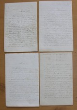 4 Letters from Father Charles Gouvé to Canon Guillotine de Corson. 1874