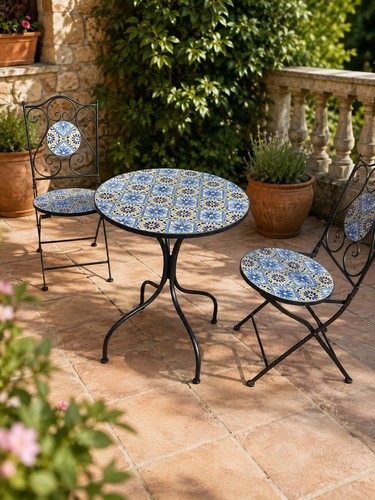 Salon jardin mosaïque - jardin, –