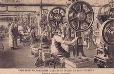 Carte postale ancienne SAINT-ETIENNE manufacture armes cycles presses à emboutir