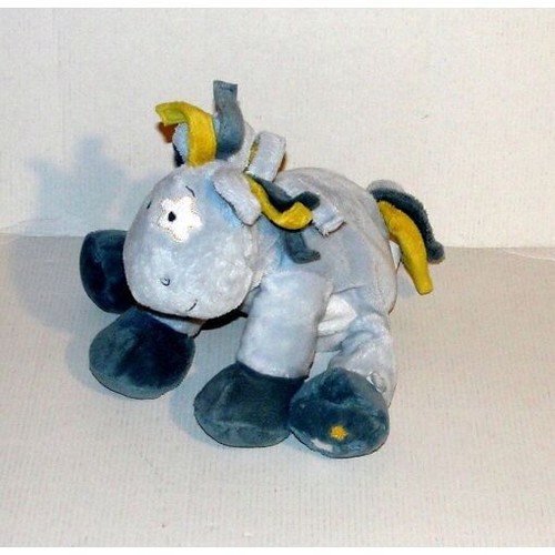 Doudou ane bleu clair cocard - ane,