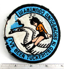 Vintage I've Been Tuckerized in Snowbound Country Patch Run Over Tucker Sno-Cat