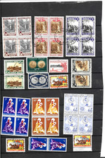 CONGO BELGE 36 TIMBRES AVEC MULTIPLES (blocs)
