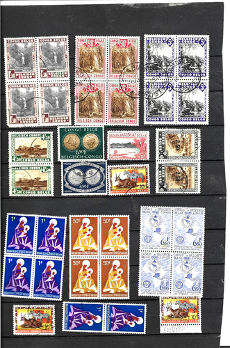 Congo belge timbres avec - 36,