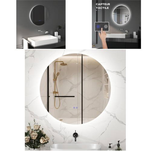 Miroir rond lumineux - miroir, salle