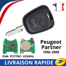 Clé vierge à programmer transpondeur ID46 PCF7961 pour Peugeot Partner 1996–2008