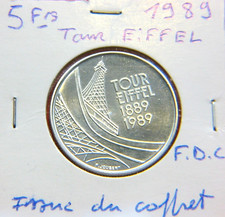 5 francs Tour Eiffel 1989 fdc