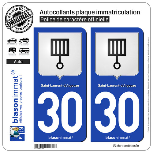 Blasonimmats plaque auto - 2, |