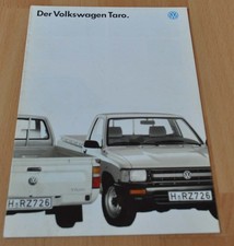 1989 Volkswagen Taro Pickup Truck Brochure Prospekt