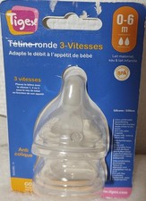 Lot de 2 Tétines Tigex Ronde