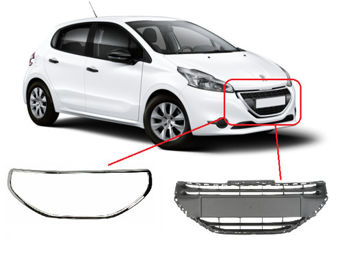 Calandre avant peugeot - peugeot, 208