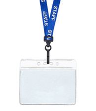 Bleu Staff Identité Lanière