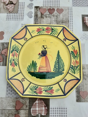 Assiette quimper ancienne - assiette,