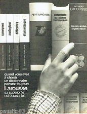 ADVERTISING ADVERTISING 096 1971 Dictionnaires Larousse