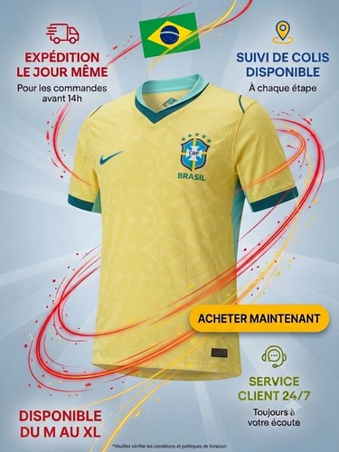 Maillot brésil domicile - maillot, du