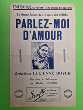 56/ PARTITION PAROLE & CHANSON - Lucienne Boyer... (2 chansons) - 1931