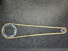 LEXMOTO LXR125 EURO 5 2021-2025 HEAVY DUTY GOLD CHAIN & SPROCKET KIT FRONT REAR