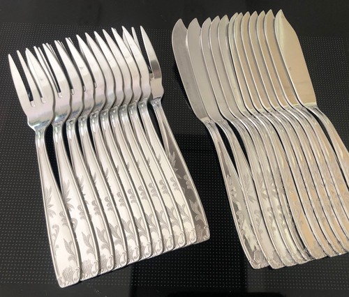 Lot couverts poisson 12 - lot,