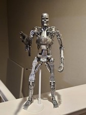 Custom Weathered 1/4 18" Terminator T-800 T1 T2 Chrome Endoskeleton Neca Figure 