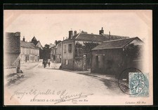 Old postcard Jouy, une Rue 