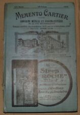 ANCIEN LIVRE MEMENTO CARTIER