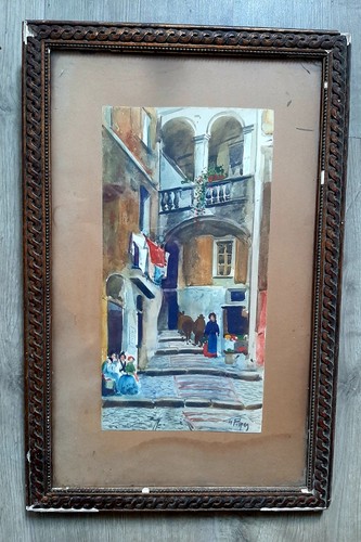 Sanremo tableau ancien - sanremo,