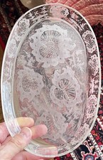 PLATEAU OVALE ANCIEN L 28 cm