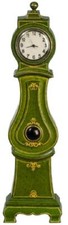 Maison de Poupées Vert Ancien Mora Travail Horloge JBM Miniature Meuble Hall 1 :