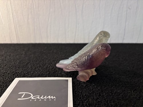 Daum france crystal parakeet - daum,