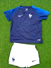 Ensemble Short + Maillot FRANCE FFF signé OLIVIER GIROUD ultra foot Allez Bleus