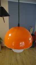 VINTAGE ORANGE MUSHROOM SPACE AGE LAMP CEILING LAMP