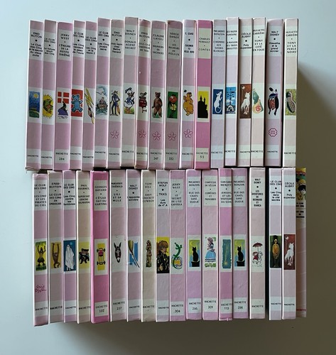Bibliothèque rose lot de - bibliothèque, 37