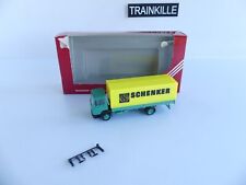 HERPA 1:87 HO CARRIER TRUCK 4 WHEELS MERCEDES ADVERTISING SCHENKER