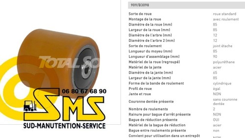Galet 12 mm - 85, 90