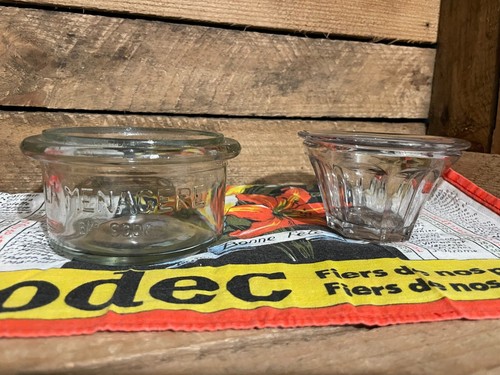 Anciens pots verre dont - anciens, en