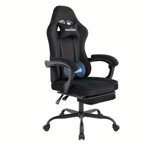 Chaise gaming velours - chaise,