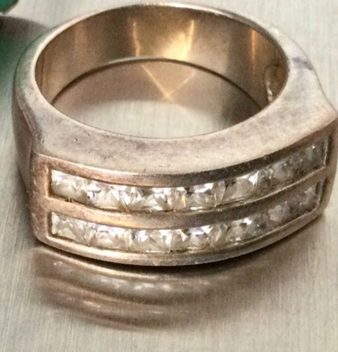 Ancienne grosse bague argent - grosse,