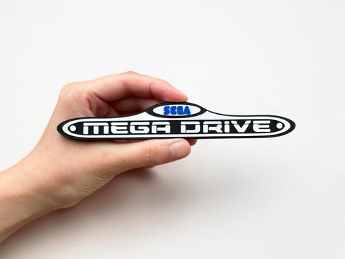 Plaque logo sega mega drive - plaque,